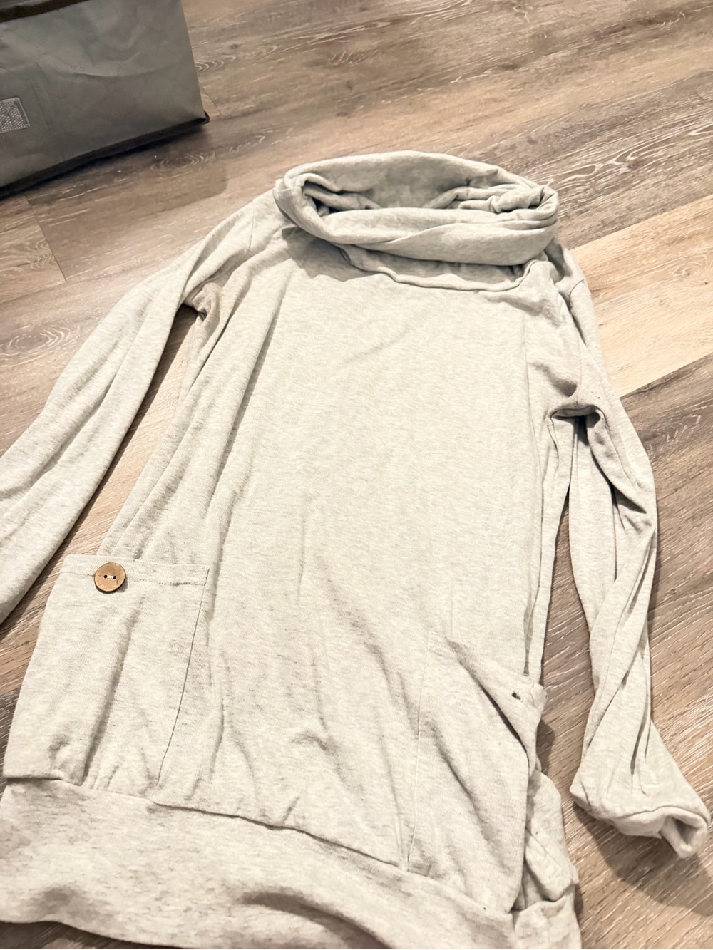 Light Gray Women's Cowl Neck Sweater
